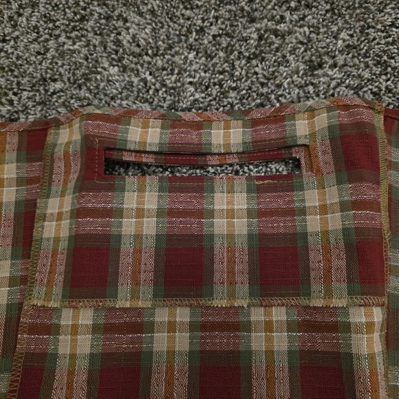 Longaberger Medium Boardwalk Orchard Park Plaid Fabric Liner New‎ - Picture 2 of 4